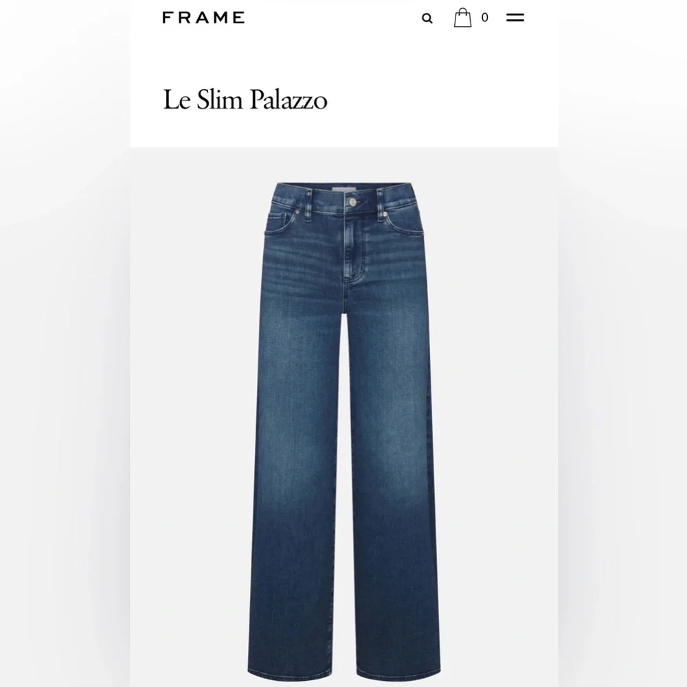 Frame Le Slim Palazzo Jeans - Picture 2 of 7